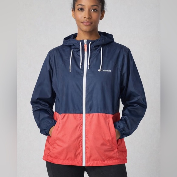 Columbia Jackets & Blazers - Columbia Windbreaker full zip colorblock medium EUC